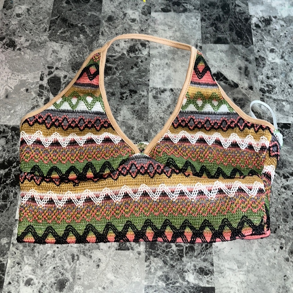 colorful cropped tank